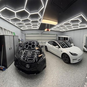Lumière <span class=keywords><strong>de</strong></span> travail hexagonale en nid d'abeille 220v pour les lumières <span class=keywords><strong>de</strong></span> <span class=keywords><strong>garage</strong></span> <span class=keywords><strong>LED</strong></span> <span class=keywords><strong>de</strong></span> magasin <span class=keywords><strong>de</strong></span> beauté <span class=keywords><strong>de</strong></span> voiture avec la caractéristique variable du système <span class=keywords><strong>de</strong></span> grille <span class=keywords><strong>de</strong></span> la gradation en continu 14 - Product Image 2