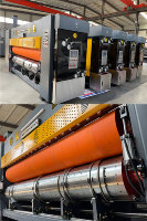 Machine d'impression flexographique économique 3 couleurs à encre aqueuse 1428, découpeuse informatisée, équipement à faible coût pour boîtes en carton ondulé, directement de l'usine
