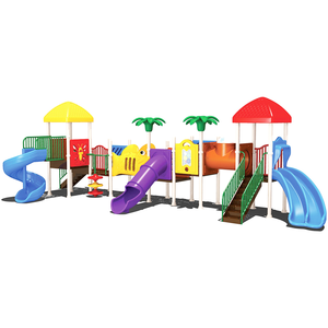 Extérieur enfants jardin parc arrière-cour stand bébé jouets tube manèges balançoire ensemble jouer sol playhouse toboggan en plastique - Product Image 6