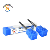 Fraise à queue Warrior's Bit de 4 mm en carbure à 4 cannelures, fraise plate carrée personnalisable, support OEM/ODM