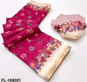 ผ้าฝ้าย Mul เนื้อนุ่มมาใหม่พร้อมตัวถังและดีไซน์เนอร์พิมพ์ขอบและซาริ - Product Image 2