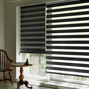 Persianas Zebra Automáticas Motorizadas Looper para Ventanas, Cortinas Enrollables Opacas Personalizadas, Cortinas Modernas de Estilo Coreano con Filtro de Luz - Product Image 1