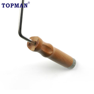 Topman 9 Inch Chất Lượng Cao Sồi Tay Cầm Bằng Gỗ Sơn Con Lăn Khung, Xử Lý Với Chủ Đề Phù Hợp Cho Sơn Con Lăn Mở Rộng Cực - Product Image 3