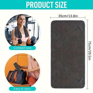 Toalla de Microfibra Gruesa de Alta Calidad, Tejida, Ecológica, de Secado Rápido, para Uso Deportivo y Fitness, con Logotipo Personalizado en Relieve, Impresión Láser y Bordado - Product Image 4