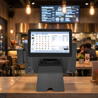 Taixun POS Systems Windows 15.6 "+ 11.6" Écran tactile double écran Intel I3/i5/i7 SSD 128GB/256GB Garantie de 18 mois pliable