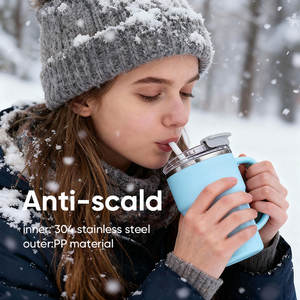 Tasses à café en acier inoxydable 304 à double paroi, impression personnalisée, anti-fuite, 360 ml, 600 ml, mugs à café isolés pour les voyages - Product Image 5