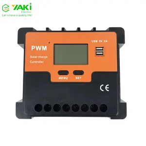 Solar Charge Controller 80A PWM 12V 24V 1920W Solar Panel Charger Discharge Regulator with 5V USB Output Multi-terminal Circuit