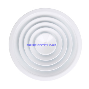 Supply <strong>Round</strong> <strong>Diffuser</strong> with Plastic Damper <strong>Aluminum</strong> <strong>Round</strong> air Grille Hvac Ventilation air Conditioning Ceiling <strong>Diffuser</strong> - Product Image 1