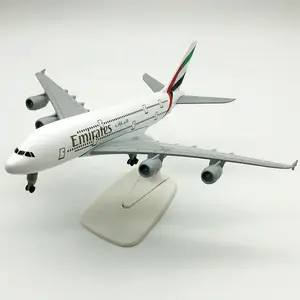 स्वीकार OEM अनुकूलन अमीरात एयरलाइन A380 Diecast विमान मॉडल 16CM और 20CM अमीरात हवाई जहाज स्मृति चिन्ह
