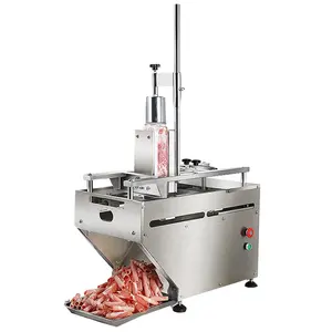 Single Roll Mutton Beef Slicer Stainless Steel Lamb Roll Frozen Meat Cutting Machine For Hot Pot Shop