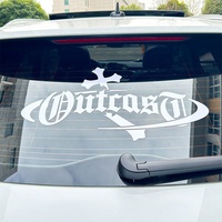 Logo de marque personnalisé étanche résistant aux UV extérieur vinyle camion moto voiture décalcomanies clair transfert pare-brise véhicule autocollants