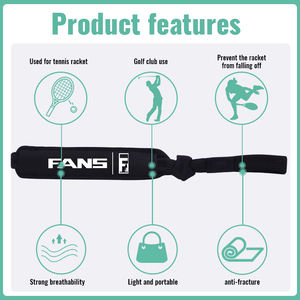 Заводской изготовленный на заказ ремешок для теннисной ракетки с противоскользящей функцией, изготовлен из нейлонового материала - Product Image 5