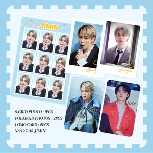 Set de 5 Tarjetas LOMO con Fotos Digitales HD de <span class=keywords><strong>Jungkook</strong></span> V BT <span class=keywords><strong>Idol</strong></span>, 9 Fotos en Rejilla, Regalo de Moda para Fans de Jimin, Suga, J-Hope, RM y Jin - Product Image 4
