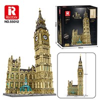 Reobrix 55012 13825 pièces Big Ben cloche tour bloc de construction brique ensemble modèle technique jouet éducatif en plastique moderne Festival cadeau