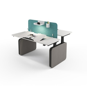 Modern Electric Ergonomic Workstation Height Adjustable Standing Office <b>Desk</b> Modular Design for Home Use - Product Image 6