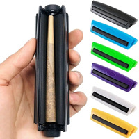 Portable En Plastique 110mm Opération Manuelle Remplisseur De Fumée Plateau Roulant Gadgets Tabac Machine À Rouler