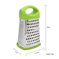 Keuken multifunctionele roestvrijstalen handmatige rasp voor fruit & groenten