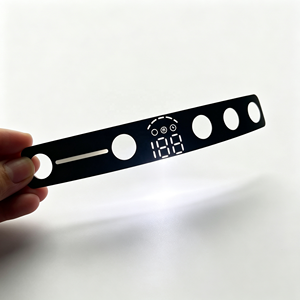 Factory Custom <b>Wireless</b> Massager <b>Control</b> Panel Membrane Keypad Decal Battery Timer Cycle Power Icon Pvc Pet Adhesive - Product Image 2