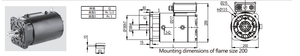 Motor de CA refrigerado por agua y aceite de 25 kW, 141 N.m, 1700 RPM con certificación CE para yates, transbordadores y embarcaciones de trabajo - Product Image 3