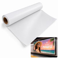 Film PET blanc 150 microns pour caisson lumineux, imperméable, imprimable à l'encre éco-solvant, support rétroéclairé pour signalétique et publicité