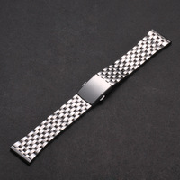 Bracelet en acier inoxydable 18mm 20mm 22mm Bracelet de montre en métal de remplacement Bracelet de poignet fermoir pliant accessoires de montre pour Omega 007