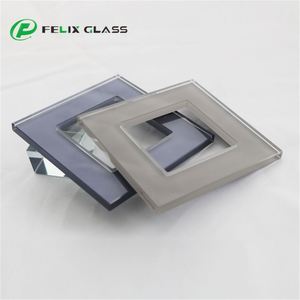 Felix Glass - Plaque murale modulaire en verre pour interrupteur, avec éclairage LED décoratif horizontal européen et prise électrique en laiton - Product Image 1