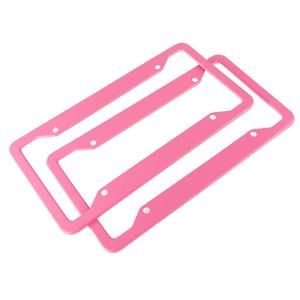 Tùy chỉnh thiết kế 3D dập nổi nhôm tấm giấy phép khung màu hồng ABS/kim loại 31*16cm cho USA & Canada - Product Image 1