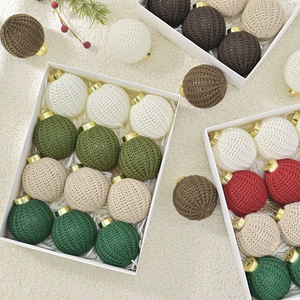 <span class=keywords><strong>Bolas</strong></span> <span class=keywords><strong>de</strong></span> <span class=keywords><strong>Navidad</strong></span> Tejidas <span class=keywords><strong>a</strong></span> <span class=keywords><strong>Crochet</strong></span> Hechas <span class=keywords><strong>a</strong></span> Mano, Adornos Decorativos para Árbol <span class=keywords><strong>de</strong></span> <span class=keywords><strong>Navidad</strong></span>, Estilo INS, Decoración para el Hogar - Product Image 1