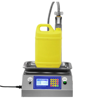 Petite machine de remplissage automatique par pesage pour miel, eau minérale, eau désinfectante, liqueur, huile comestible, colle et liquides visqueux
