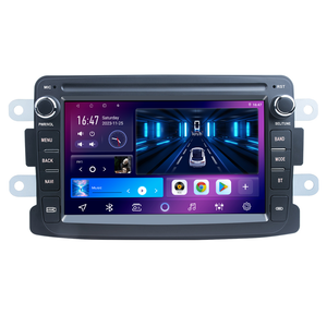 Radio Reproductor Android de 8 Pulgadas para Renault <span class=keywords><strong>Sandero</strong></span>/Duster/Logan/Dokker/Dacia con GPS, Wifi, FM, Carplay y 7 <span class=keywords><strong>Colores</strong></span> de Luz, Estéreo para Auto - Product Image 1