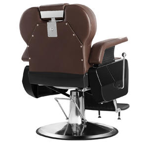 Meubles de coiffeur professionnel en acier inoxydable chaise unique pompe hydraulique Salon inclinable Table de <span class=keywords><strong>barbier</strong></span> aluminium métal - Product Image 6