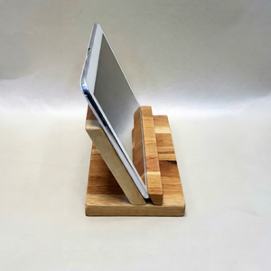 Wooden <b>Tablet</b> <b>Stand</b> Solid Wood Rectangle Shape Handmade Freestanding Modern Home Decoration - Product Image 1