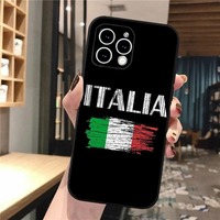 Drapeau italien de l'Italie coques de téléphone portable pour Iphone 16 16plus 16pro 16promax 15 15plus 15pro 15promax coque de protection en TPU antichoc