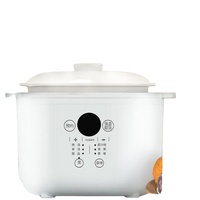TONZE Mijoteuse en céramique multifonction 2,5 L double pot micro-ordinateur