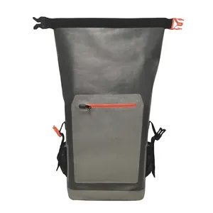 Mochila enrollable de TPU portátil a prueba de agua, bolsa seca flotante y almacenamiento en el océano para canotaje, Camping, kayak