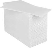 Serviettes de table jetables en papier coloré pour restaurants, vente chaude du fabricant, 1 plis, 55 g/m², 40*40 cm, pliées en 1/8, pour le déjeuner et le dîner, en sachet