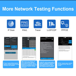 Testeur de réseau multifonction WANGLU LT-600S, écran tactile IPS de 4 pouces, traceur de câbles, OPM, VFL, RJ45, TDR, scanner <span class=keywords><strong>IP</strong></span> MAC, testeur de câbles - Product Image 3