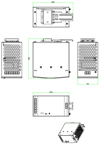 แหล่งจ่ายไฟแบบมีสวิตช์ DC 24 <span class=keywords><strong>60</strong></span> 120 <span class=keywords><strong>240</strong></span> 480W 48V SMPS สำหรับอุตสาหกรรมสวิตช์90-264VAC -40 ~ + 80 °C - Product Image 4