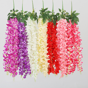 Flor Artificial montada en la pared Flor de plástico encriptada Decoración de la boda Simulación Wisteria Tailandia Orquídea <span class=keywords><strong>colgante</strong></span> - Product Image 1