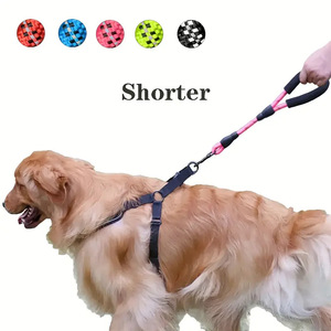 Reflective Braided <b>Rope</b> Soft Foam Handle Anti Pull Training Traffic <b>Lead</b> Heavy Duty Dog Walking Leash - Product Image 1