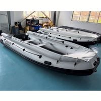 Bateau pneumatique à propulsion par jet 470 cm, capacité 8 personnes, couleur blanche, fond renforcé pour le sauvetage, fournisseur chinois pour commandes en gros