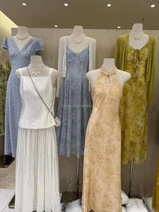 Stampa floreale Chic fresco abito femminile sopra il ginocchio con maniche a sbuffo per giovani donne stile Casual Party per le vacanze - Product Image 2