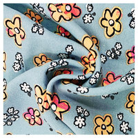 Robe en tissu de rayonne de viscose Tissu de fleur de Challis de rayonne filée florale Tissu en viscose de rayonne imprimée 100%