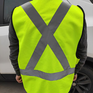 Gilet de sécurité jaune réfléchissant personnalisable de haute qualité à vendre - Product Image 4