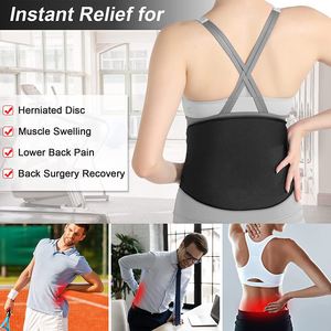 Pack de glace en Gel pour le soulagement des douleurs dorsales, Packs de glace chaude et froide, ceinture pour les blessures dorsales, sciatique, douleur nerveuse, colonne vertébrale - Product Image 6