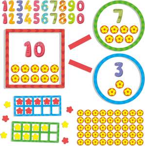 Forma <span class=keywords><strong>de</strong></span> número magnético para jardín <span class=keywords><strong>de</strong></span> infantes, juegos <span class=keywords><strong>de</strong></span> matemáticas <span class=keywords><strong>de</strong></span> 1er grado, pizarra blanca, manipuladores <span class=keywords><strong>de</strong></span> matemáticas, línea numérica, educación para niños, 97 Uds. - Product Image 1