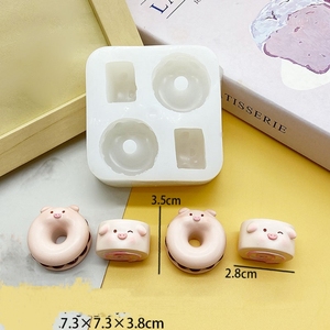 แม่พิมพ์ซิลิโคนรูปขนมปังโดนัทแฮมเบอร์เกอร์และลูกอมช็อคโกแลตแบบทำมือ - Product Image 6