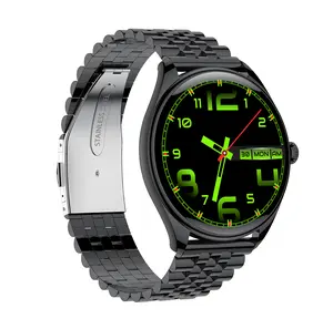 Jam tangan pintar luar ruangan, arloji cerdas layar Hd 1.43 "panggilan Monitor detak jantung olahraga tahan air Ip67