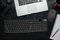 Ensemble clavier et souris sans fil 2,4 G avec rétroéclairage LED, mini USB, 104/105 touches chocolat, pour ordinateur portable (vente en gros)