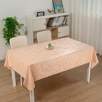 Nappe en PVC RNPT Champagne Pearl, imperméable, en vinyle, texture gaufrée, résistante à l'huile, pour salle à manger, décoration de la maison